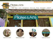 Tablet Screenshot of pilatesandarts.com